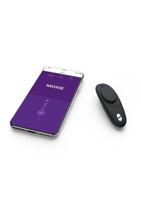 Thumbnail for We-Vibe - Moxie + Wearable Bluetooth Clitoral Vibrator - Black - Stag Shop