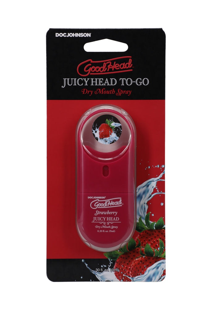 Doc Johnson - GoodHead - Dry Mouth Spray To-Go .30 fl. oz - Strawberry - Stag Shop