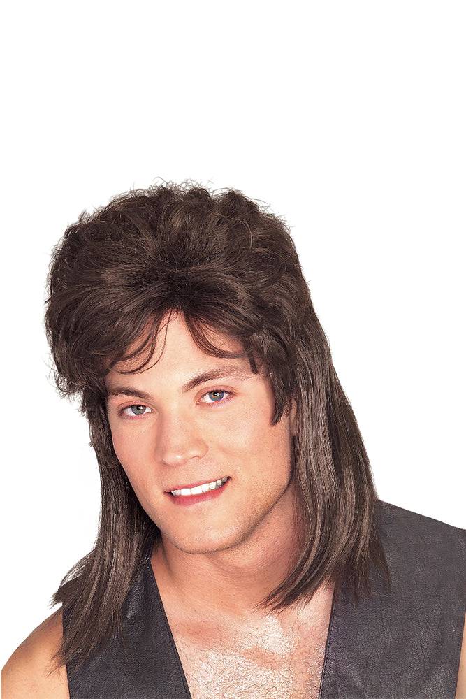 Rubies Costume Company - Mullet Wig - Brown - Stag Shop
