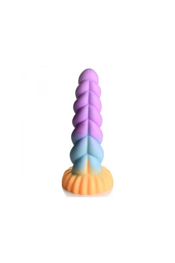 XR Brands - Creature Cocks - Mystique Silicone Unicorn Dildo - Multicolour - Stag Shop