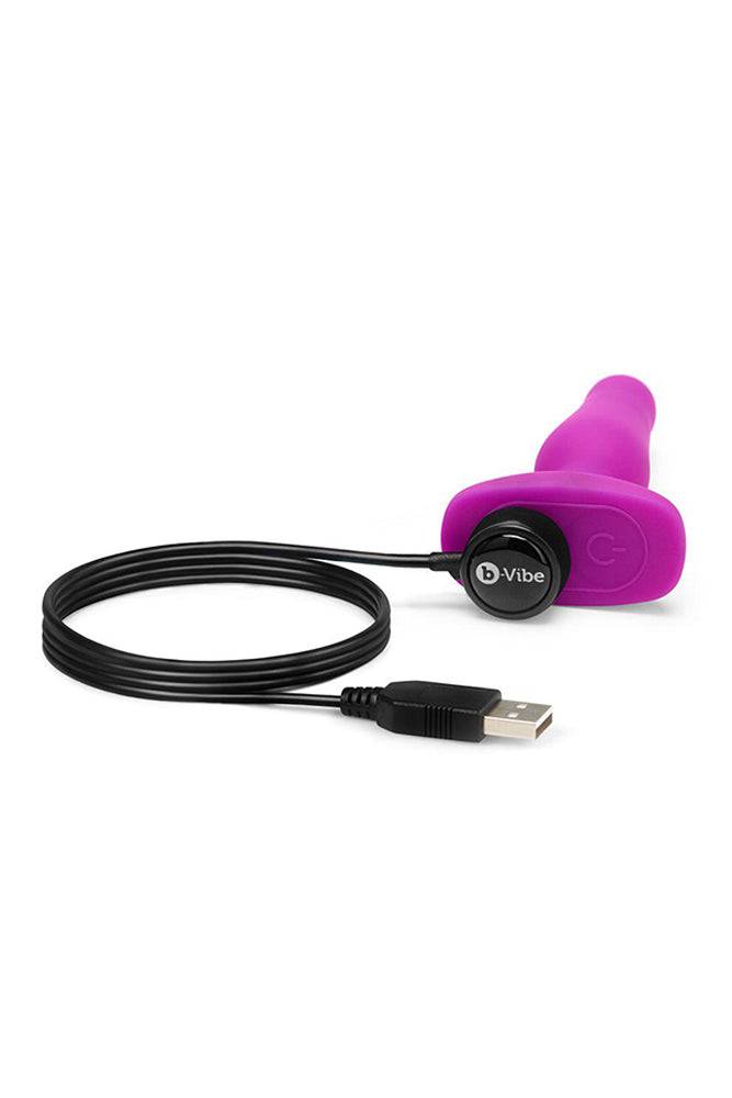 b-Vibe - Novice Vibrating Butt Plug - Fuchsia - Stag Shop