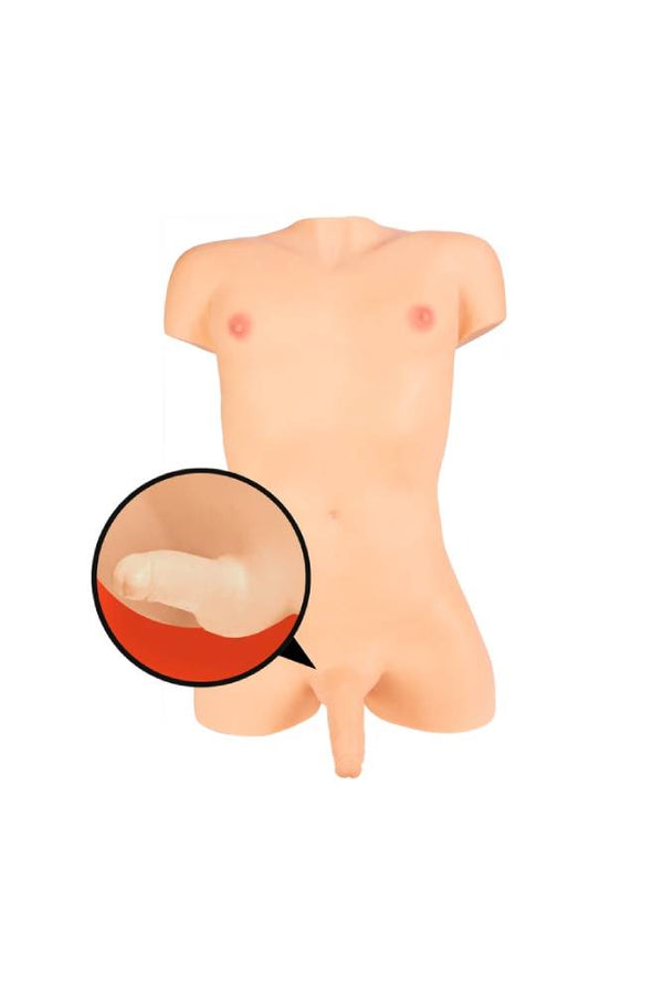 Doc Johnson - Signature Dolls - Transgirl Natalie Mars Torso - Beige - Stag Shop