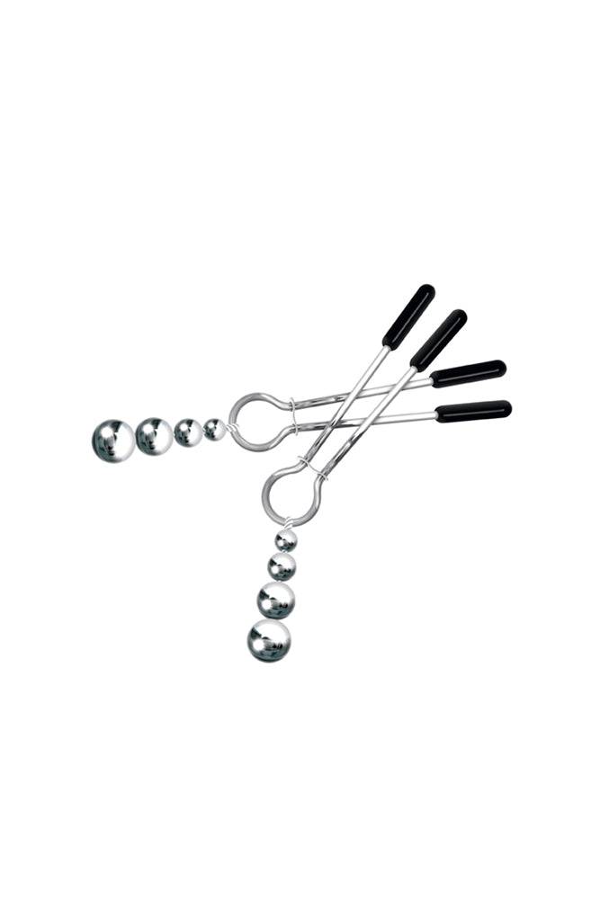 Adam & Eve - Eve's Naughty Nipple Clips - Silver - Stag Shop