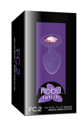 Nobu - FC2 Silicone Plug with Jewel - Medium - Stag Shop