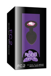 Nobu - FC2 Silicone Plug with Jewel - Medium - Stag Shop