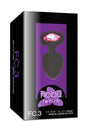 Nobu - FC3 Silicone Plug with Jewel - Large - Black - Stag Shop