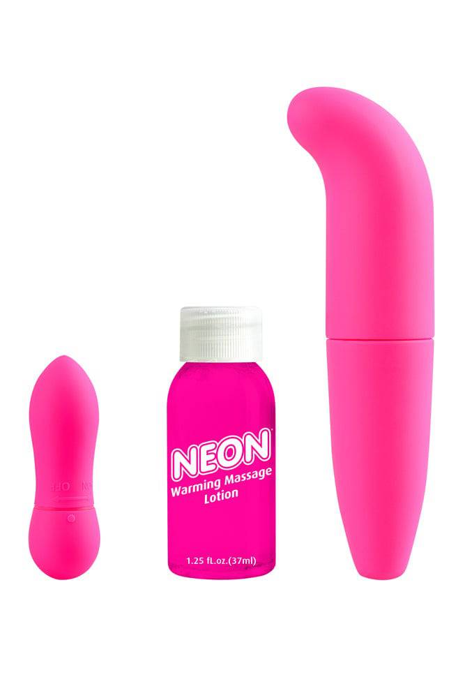 Pipedream - Neon - Fantasy G-Spot Bullet Kit - Pink - Stag Shop