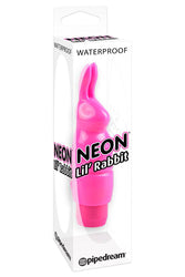 Pipedream - Neon - Lil' Rabbit Clitoral Vibrator - Pink - Stag Shop