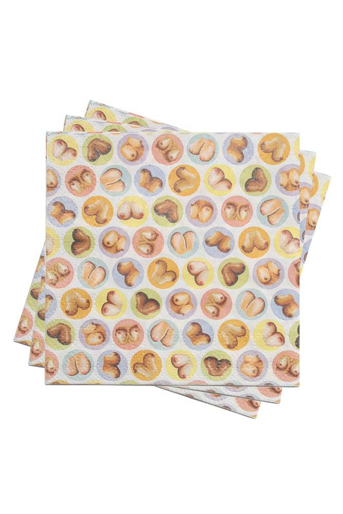 Little Genie - Candyprints - Mini Boob Napkins - 8 pack - Stag Shop