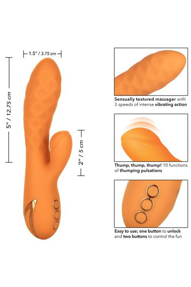 Cal Exotics - California Dreaming - Newport Beach Babe Dual Vibrator - Orange - Stag Shop