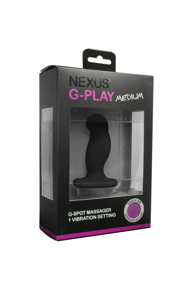 Nexus - G-Play Medium Size Massaging Vibrator - Black - Stag Shop