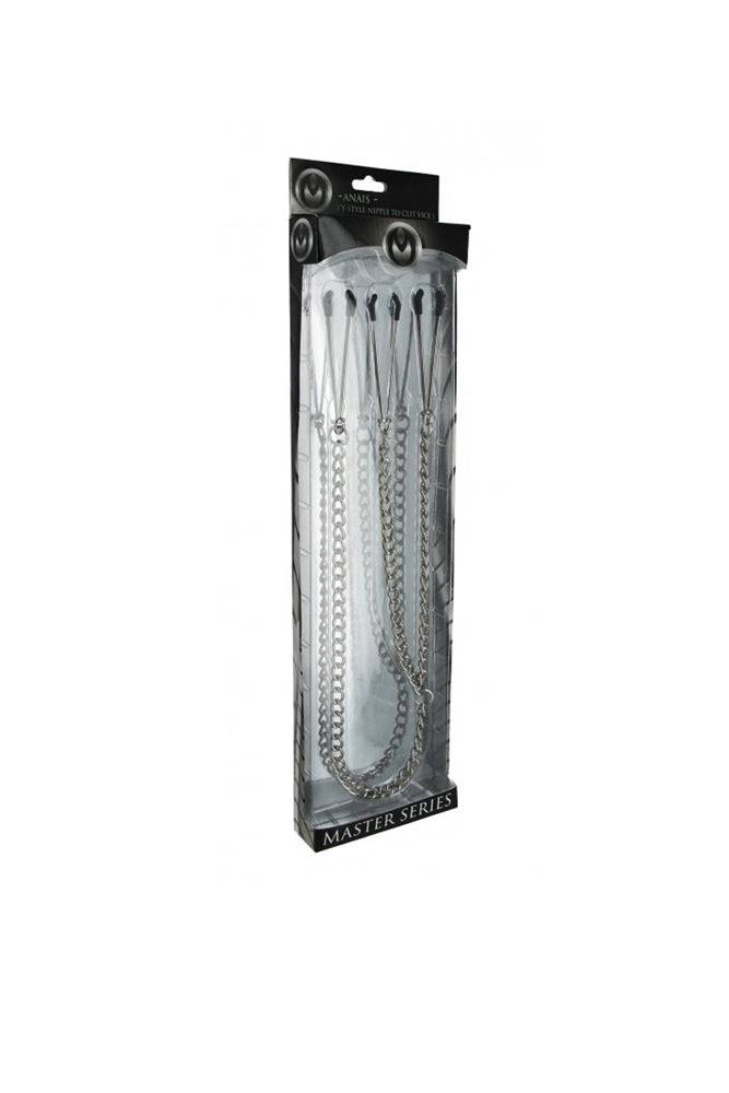 XR Brands - Master Series - Anais - Nipple to Clit Tweezer Clamp Set - Stag Shop