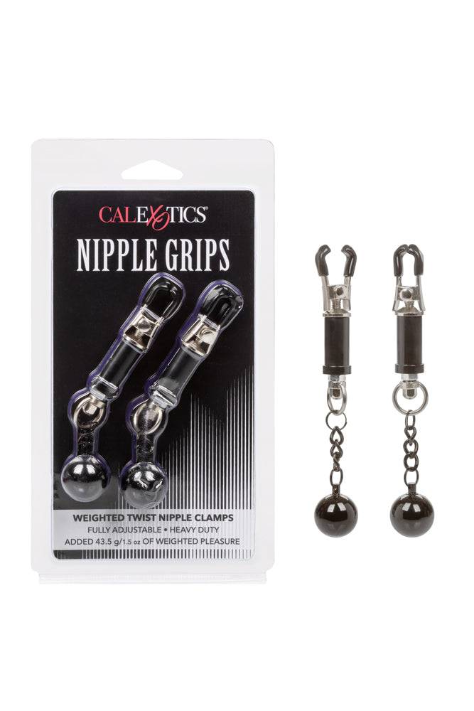 Cal Exotics - Nipple Grips - Weighted Twist Nipple Clamps - Stag Shop