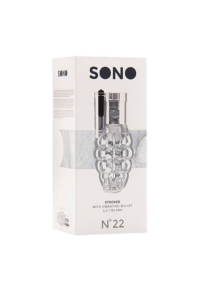 Shots Toys - Sono - No.22 Stroker With Vibrating Bullet - Assorted Colours - Stag Shop