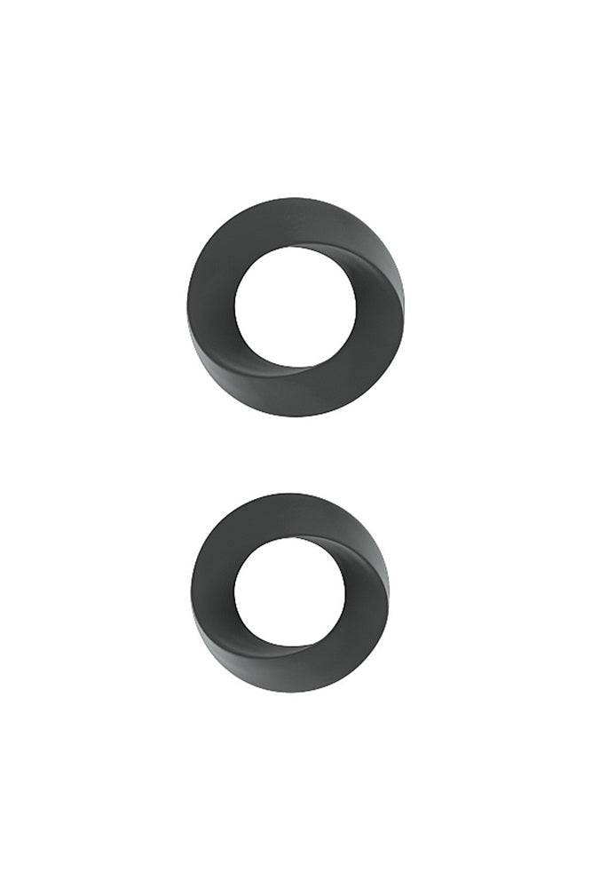 Shots Toys - Sono - No.24 Cock Ring Set - Grey - Stag Shop