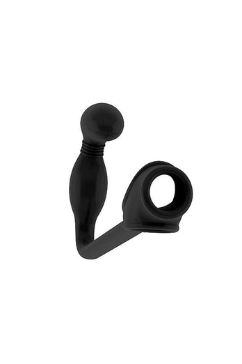 Shots Toys - Sono - No. 2 Butt Plug With Cockring - Black - Stag Shop