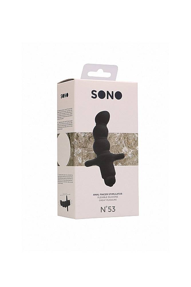 Shots Toys - Sono - No.53 Anal Finger Stimulator - Black - Stag Shop