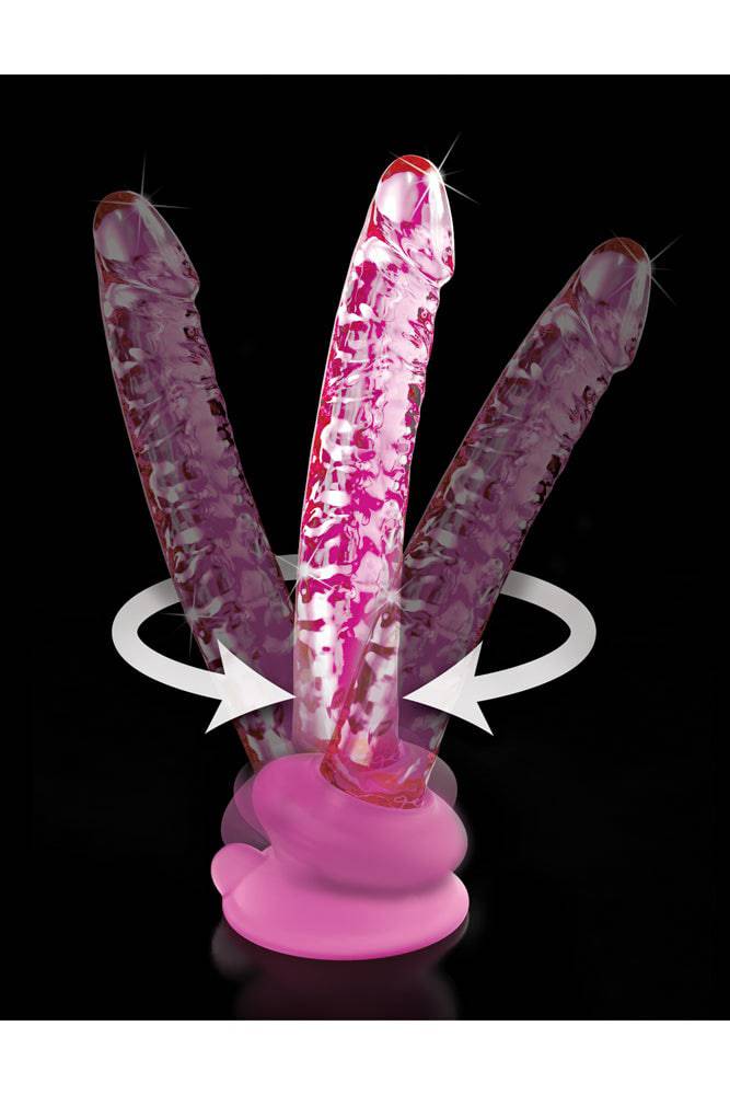 Pipedream - Icicles - No. 86 - Realistic Suction Cup Glass Dildo - Pink - Stag Shop