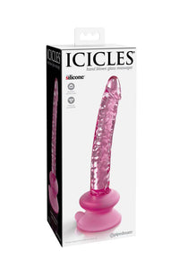 Thumbnail for Pipedream - Icicles - No. 86 - Realistic Suction Cup Glass Dildo - Pink - Stag Shop