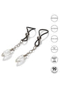 Cal Exotics - Nipple Play - Non-Piercing Nipple Jewelry - Crystal Teardrop - Stag Shop