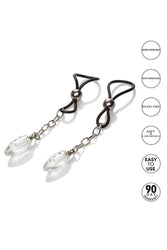 Cal Exotics - Nipple Play - Non-Piercing Nipple Jewelry - Crystal Teardrop - Stag Shop