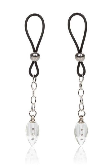 Cal Exotics - Nipple Play - Non-Piercing Nipple Jewelry - Crystal Teardrop - Stag Shop