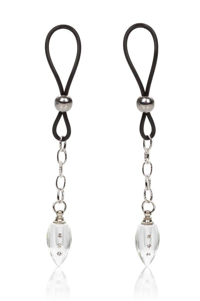 Cal Exotics - Nipple Play - Non-Piercing Nipple Jewelry - Crystal Teardrop - Stag Shop