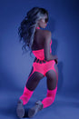 Fantasy Lingerie - Glow - No Promises Bodystocking - Neon Pink - OS - Stag Shop