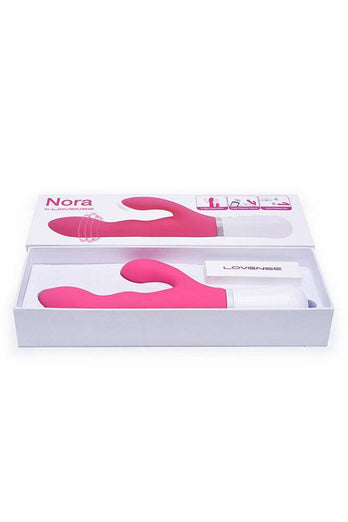 Lovense - Nora Bluetooth Rabbit Vibrator - Pink - Stag Shop
