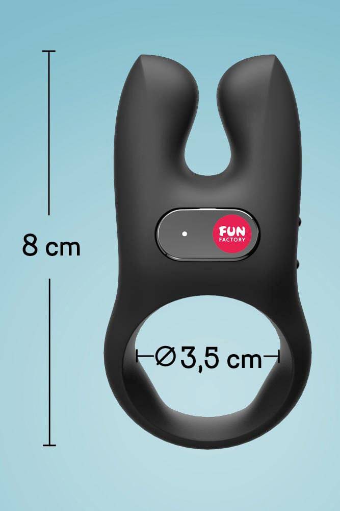 Fun Factory - NŌS Vibrating Cock Ring - Black - Stag Shop