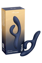 We-Vibe - Nova 2 Flexible Rabbit Vibrator - Navy - Stag Shop