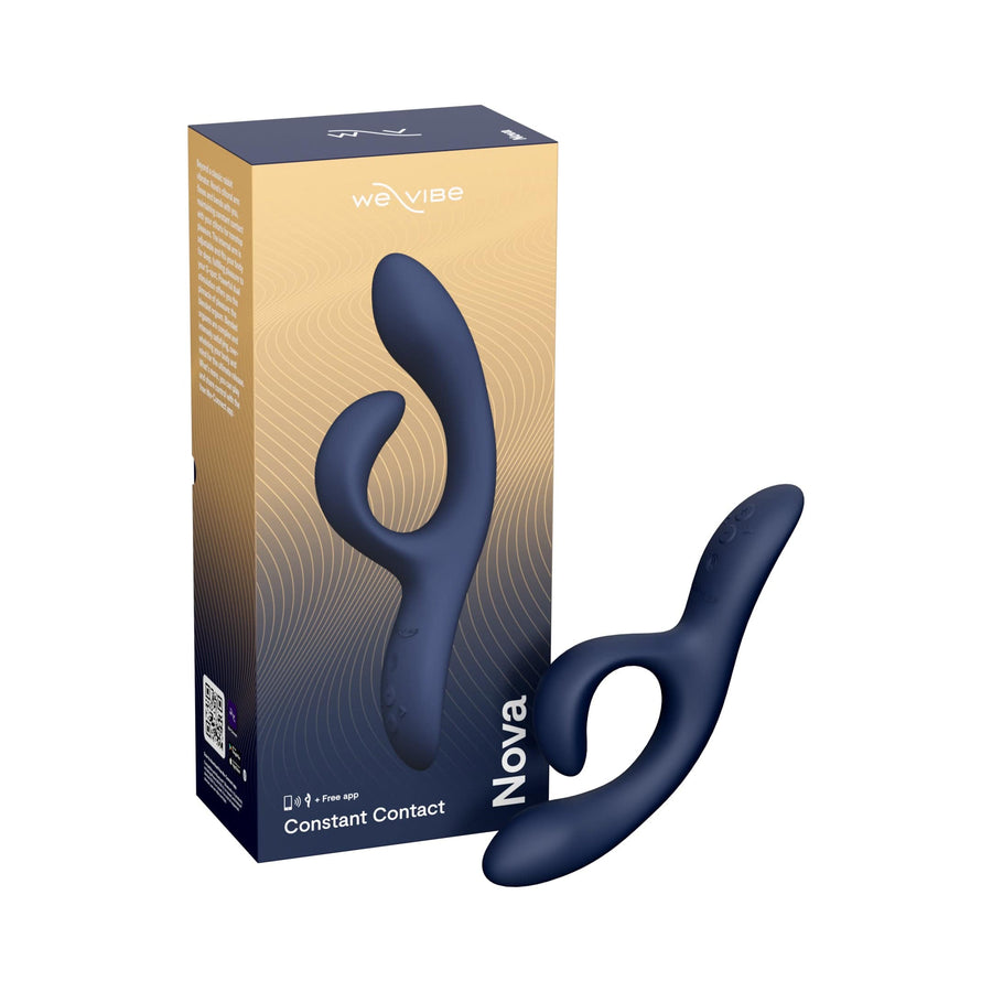 We-Vibe - Nova 2 Flexible Rabbit Vibrator - Navy - Stag Shop