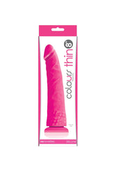 NS Novelties - Colours - 8 Inch Pleasures Thin Dildo - Pink - Stag Shop