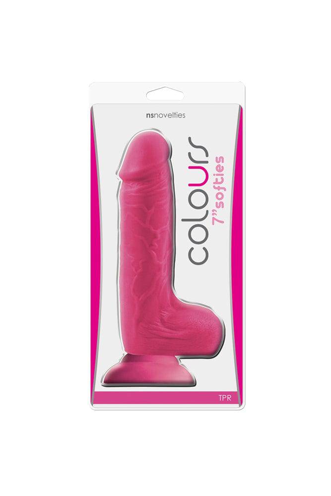NS Novelties - Colours - 7 Inch Softies Dildo - Pink - Stag Shop