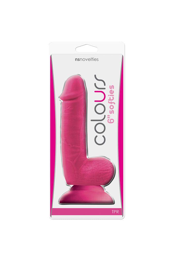 NS Novelties - Colours - 6 Inch Softies Dildo - Pink - Stag Shop