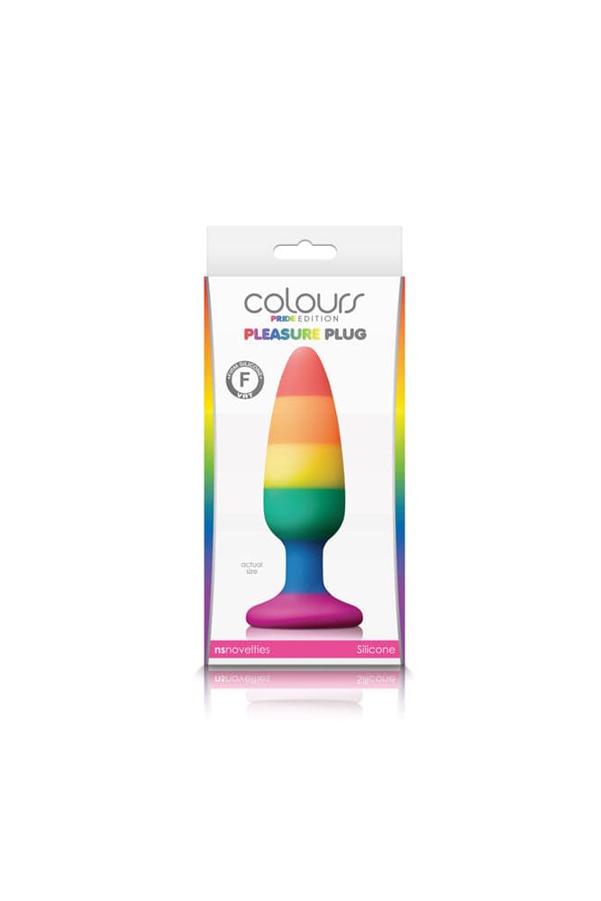 NS Novelties - Colours - Pride Edition - Pleasure Butt Plug - Assorted Sizes - Stag Shop