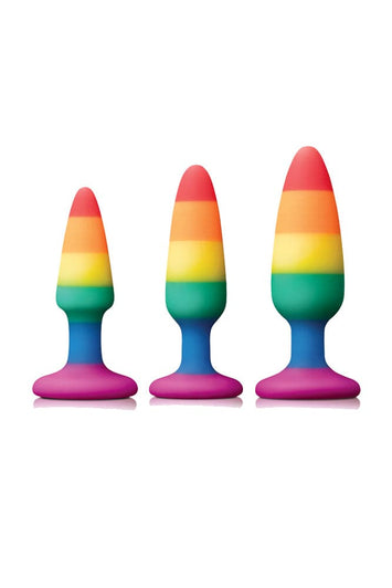 NS Novelties - Colours - Pride Edition - Pleasure Butt Plug - Assorted Sizes - Stag Shop