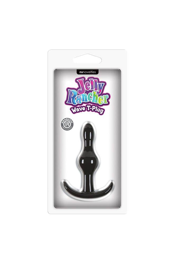 NS Novelties - Jelly Rancher - T-Plug - Wave - Black - Stag Shop