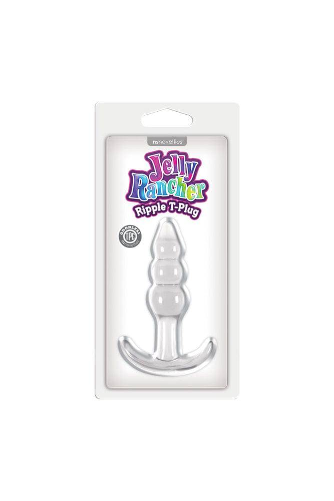 NS Novelties - Jelly Rancher - T-Plug - Ripple - Assorted Colours - Stag Shop