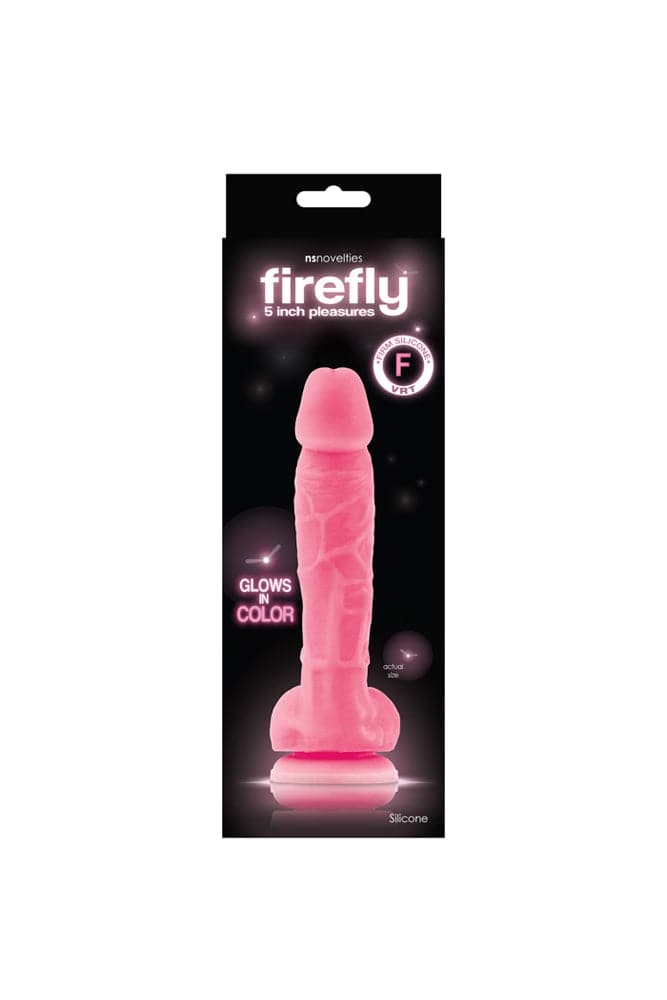 NS Novelties - Firefly - 5 Inch Pleasures Dildo - Assorted Colours - Stag Shop