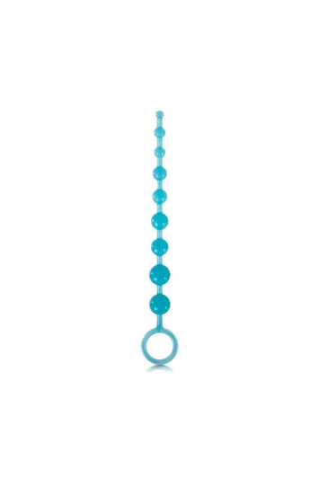 NS Novelties - Firefly - Pleasure Anal Beads - Blue - Stag Shop