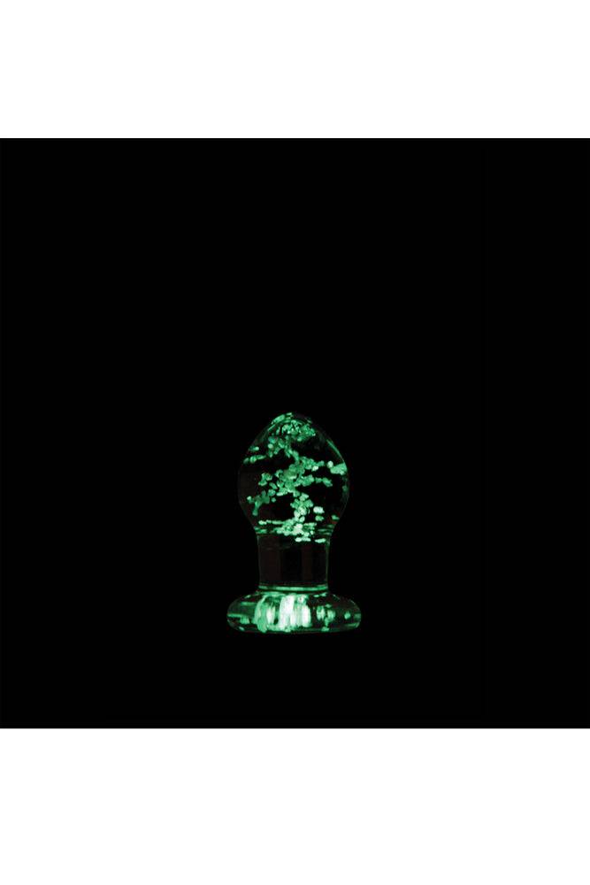 NS Novelties - Firefly - Glass Butt Plug - Glow-In-The-Dark/Clear - Assorted Sizes - Stag Shop