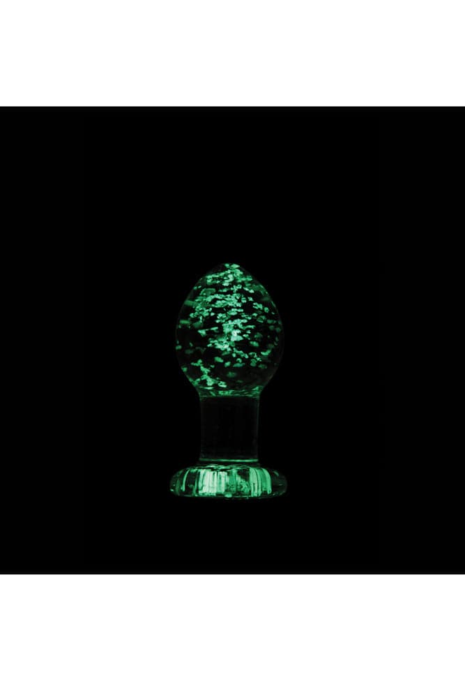 NS Novelties - Firefly - Glass Butt Plug - Glow-In-The-Dark/Clear - Assorted Sizes - Stag Shop