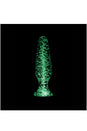 NS Novelties - Firefly - Glass Tapered Butt Plug - Glow-In-The-Dark/Clear - Stag Shop
