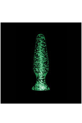 NS Novelties - Firefly - Glass Tapered Butt Plug - Glow-In-The-Dark/Clear - Stag Shop