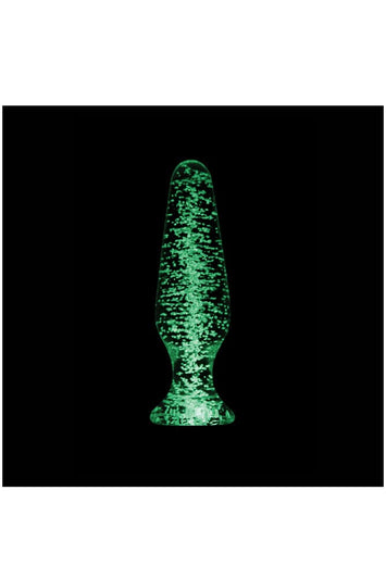 NS Novelties - Firefly - Glass Tapered Butt Plug - Glow-In-The-Dark/Clear - Stag Shop
