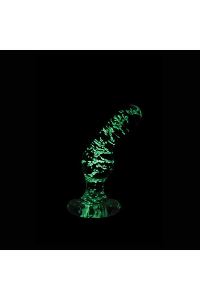 NS Novelties - Firefly - Glass Angled Butt Plug - Glow-In-The-Dark/Clear - Stag Shop