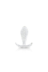NS Novelties - Firefly - Glass Ace I Butt Plug - Glow-In-The-Dark/Clear - Stag Shop