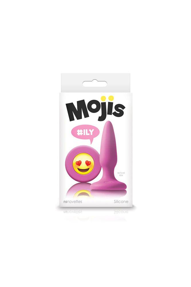 NS Novelties - Moji's - ILY Heart Eye Emoji Butt Plug - Pink - Stag Shop