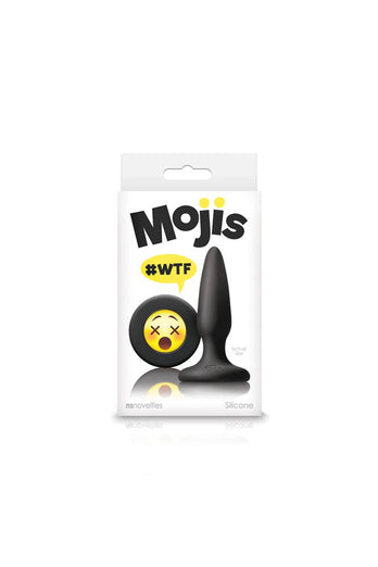 NS Novelties - Moji's - WTF Emoji Butt Plug - Black - Stag Shop